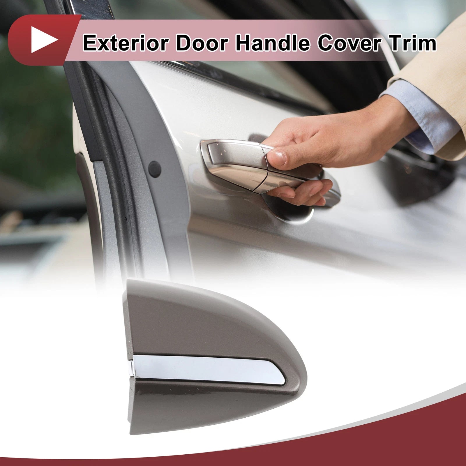 Exterior Door Handle Cover Trim for Toyota Corolla (2014–2018) Platinum Gold