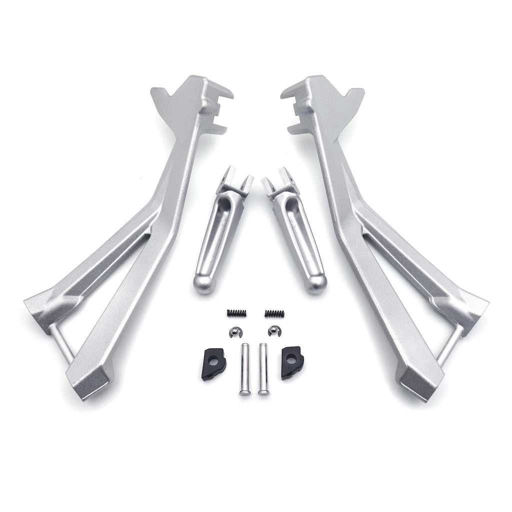 Silver Rear Passenger FootPeg Bracket for Ducati 848 (2008), 1098/S (2007-2008), 1098 (2010-2011)
