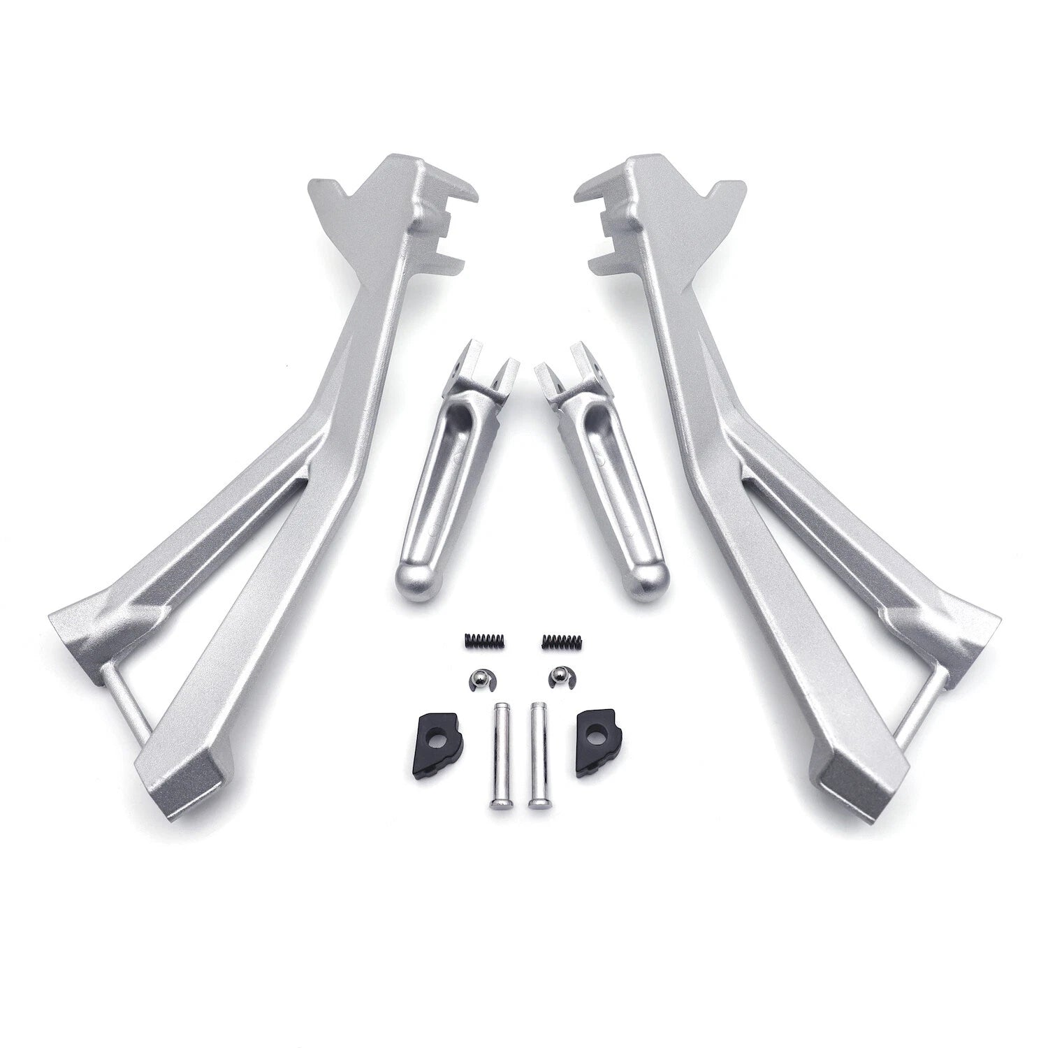 Silver Rear Passenger FootPeg Bracket for Ducati 848 (2008), 1098/S (2007-2008), 1098 (2010-2011)