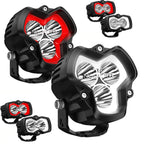 LED Pod Work Light for Jeep Truck (3-4.5", Spot Beam)