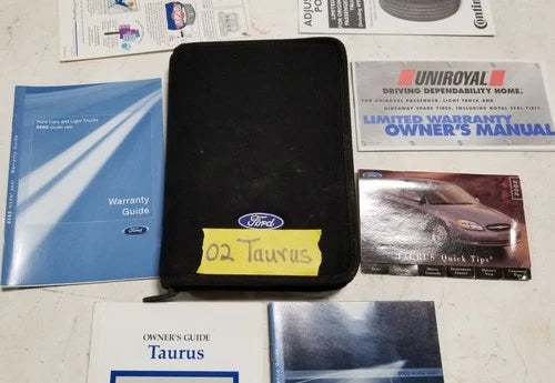 Owners Manual Kit for Ford Taurus (2002) OEM with Case