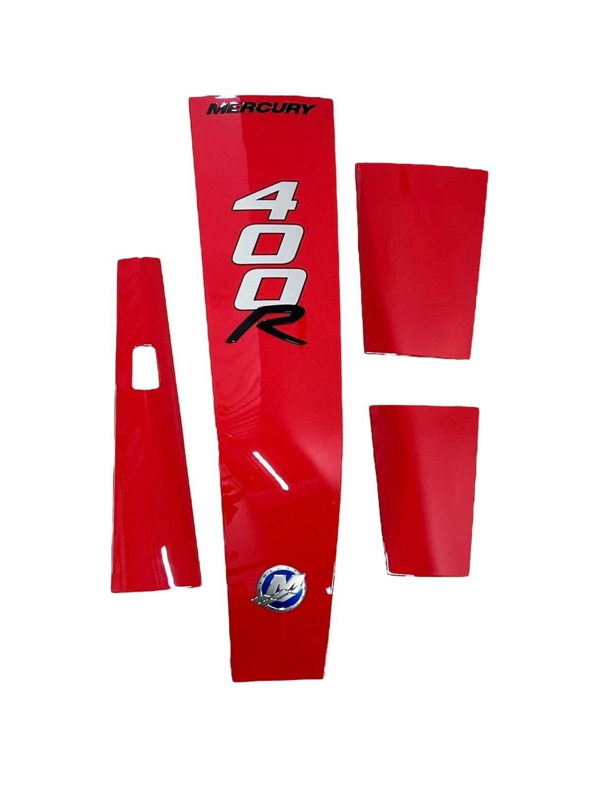 Red Cowling Accent Panel & Decal Kit for Mercury Marine 400R (2017–2023)
