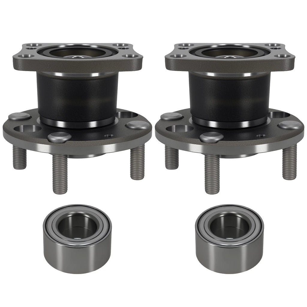 2X Rear Wheel Bearing Hub Assembly for Mazda 2 (2011–2014) BR930832 H512468 ABS