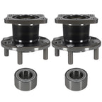 2X Rear Wheel Bearing Hub Assembly for Mazda 2 (2011–2014) BR930832 H512468 ABS