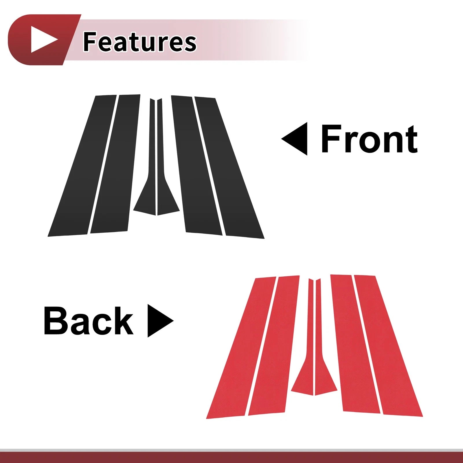 Door Pillar Window Trim for Volkswagen Jetta (2006–2010)