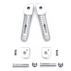 Silver Rear Passenger Foot Pegs for BMW S1000RR (2010–2018)