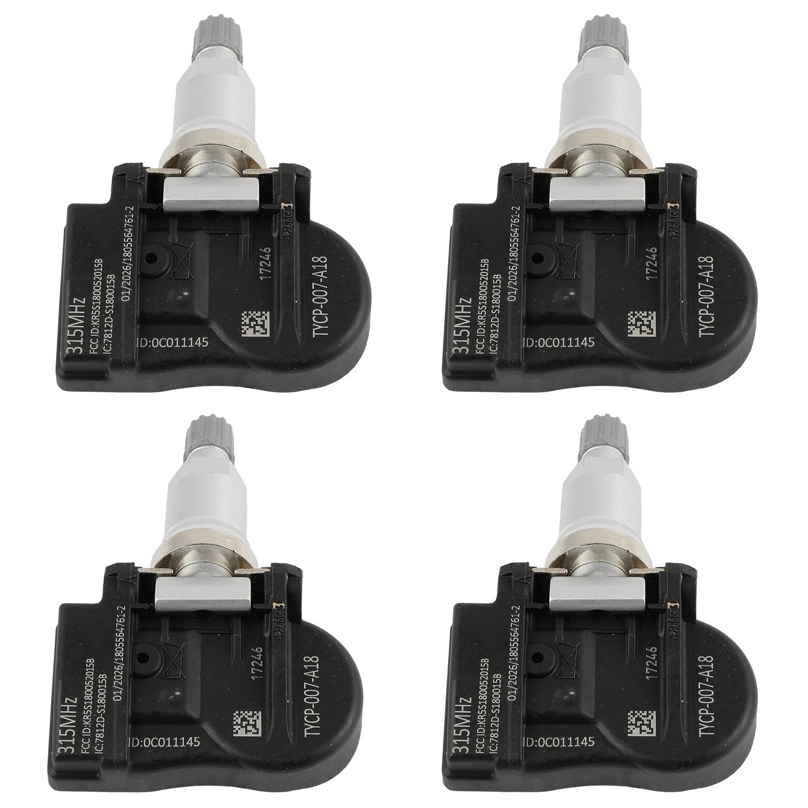 4X Tire Pressure Sensor TPMS Bha4-37-140A for Mazda CX-5 CX-9 MX-5 (2018–2019)