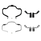 Mustache Engine Guard Crash Bar Footpegs Clamps for Harley Softail (2000–2017)