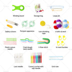58PCS Crochet Kit with Rubber Grips for Beginners