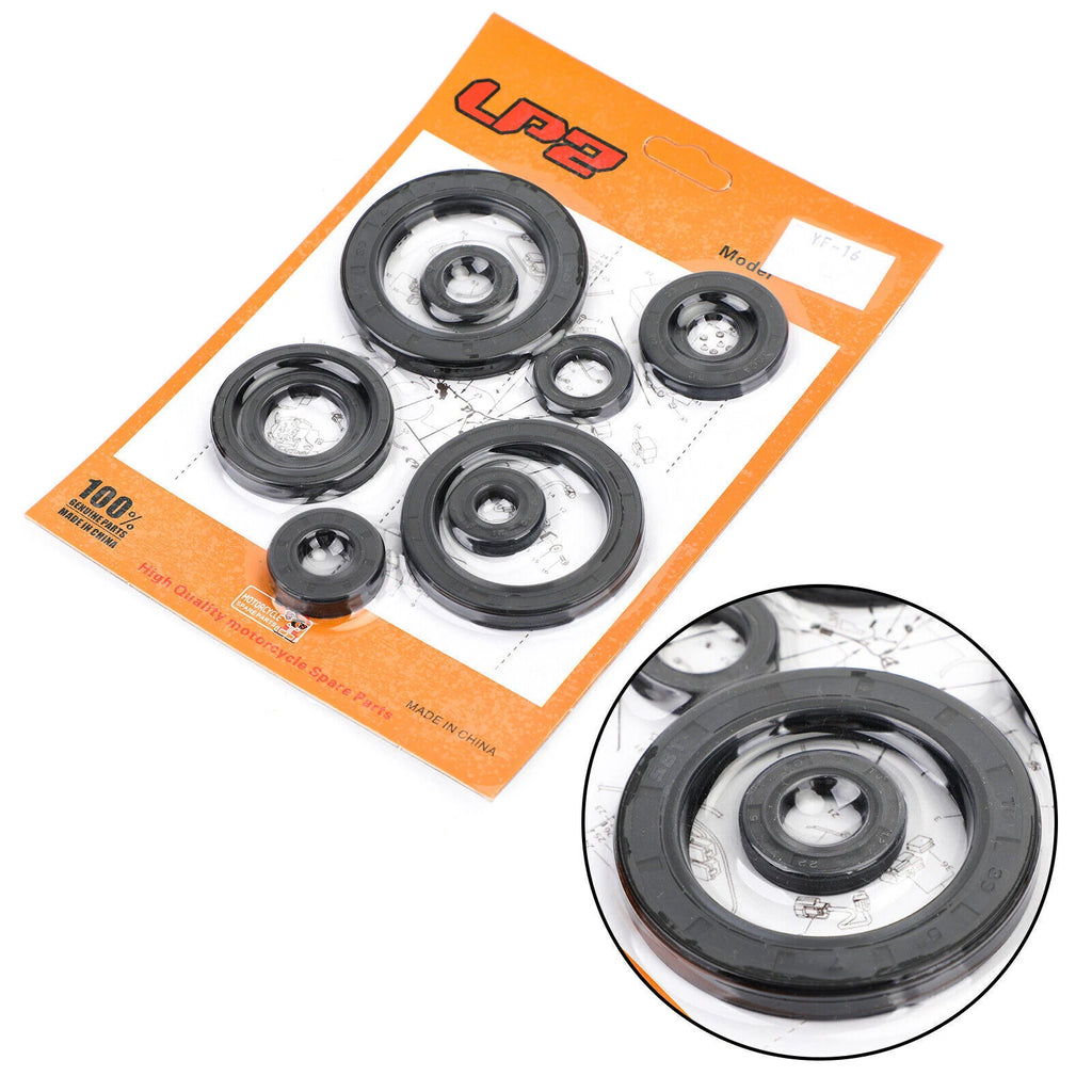 10-Piece Engine Oil Seal Crankcase Kit for Honda CRF450R (2007–2008)