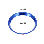 2" Blue Wheel Ring Cover Trim for Mercedes Benz C Class C200L E300L GLA220 CLA