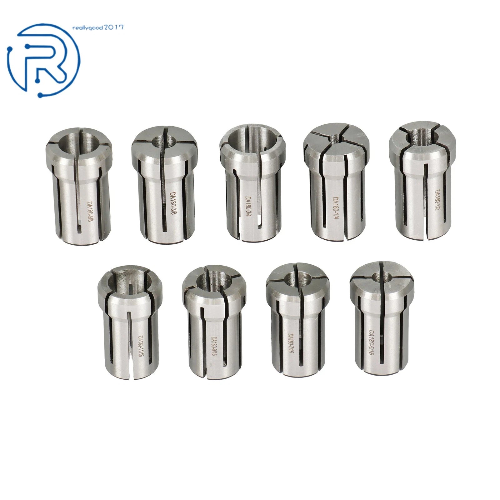 9 Pack Precision Double Angle Collet Set for Various Models