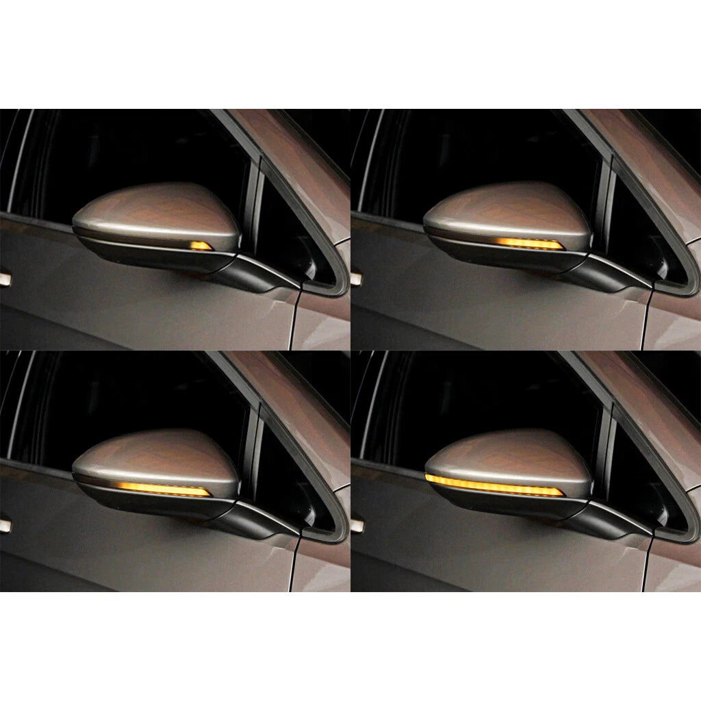 Smoked Sequential Turn Signal Side Mirror for VW MK7 Golf GTI (2015-2018)