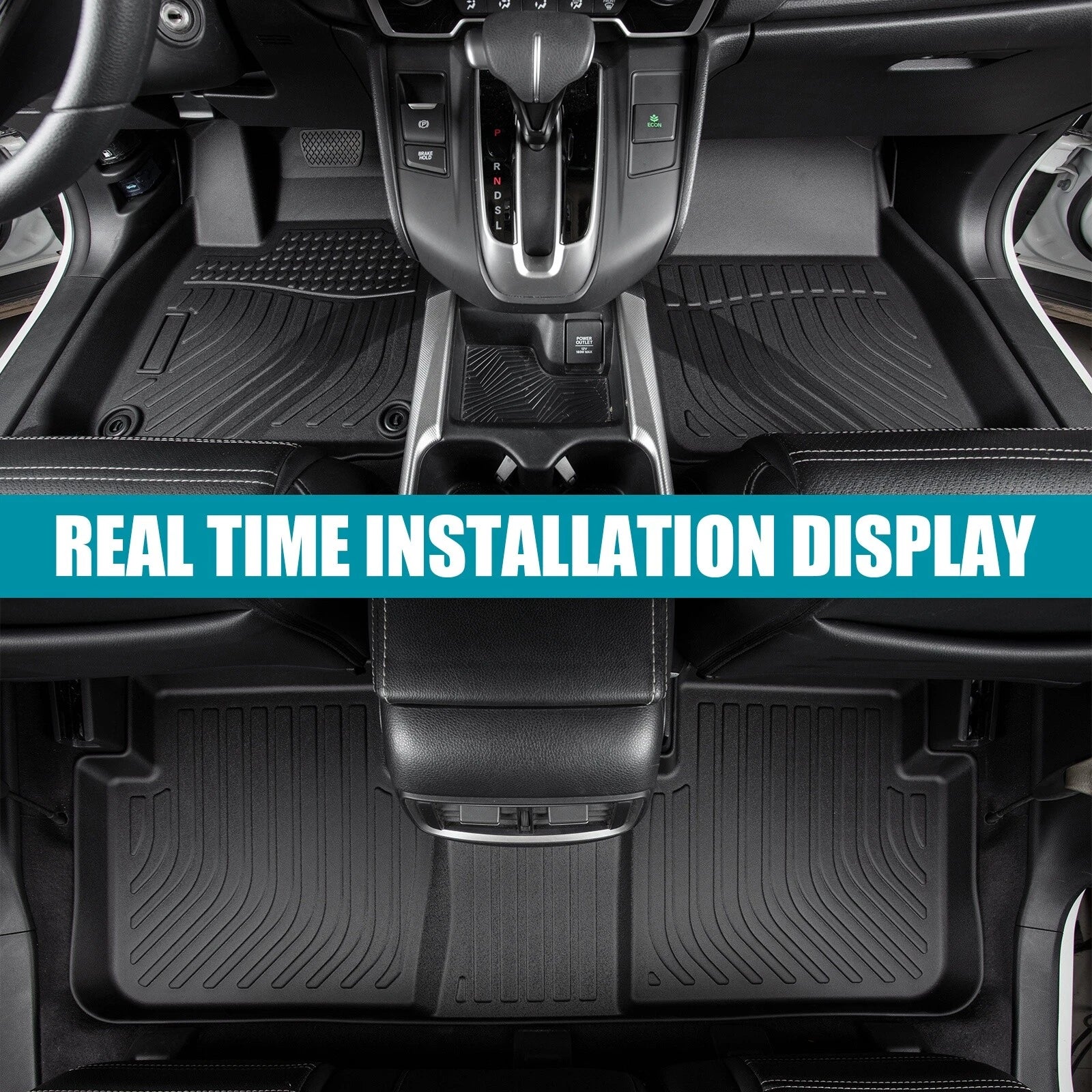 Set of 4 TPE Rubber All Weather Floor Mats for Mazda CX-30 (2020–2025)