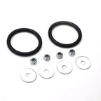 Set of 4 Aluminum Pink Spiky Bumper Quick Release Fasteners