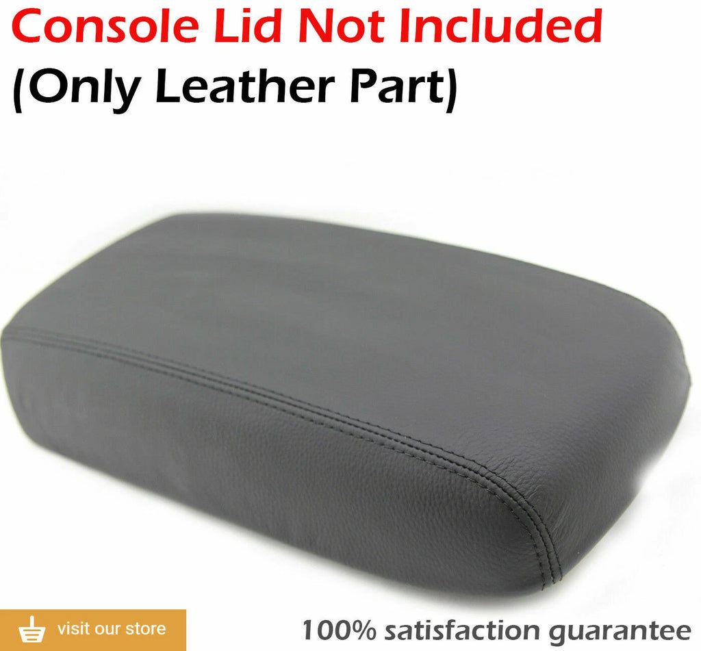 Leather Console Lid Armrest Cover for Nissan Murano (2009–2014) Black