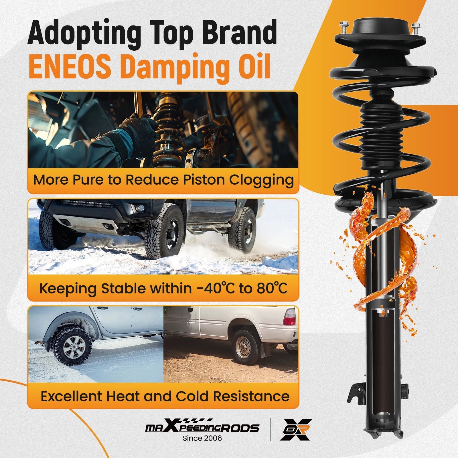 Complete Struts Coil Spring for Subaru Outback (2000–2004) 2.5L 3.0L
