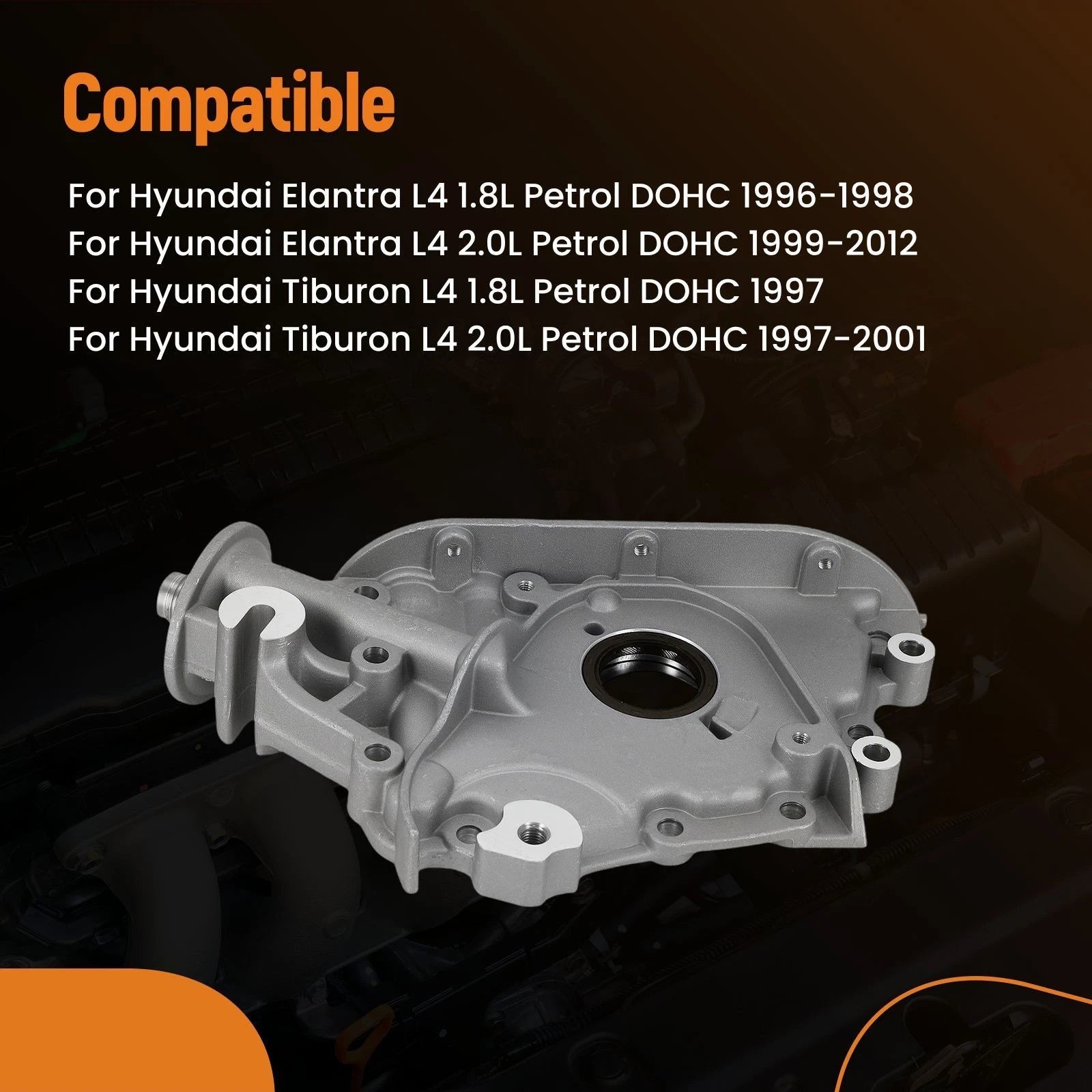Aluminum Engine Oil Pump for Kia Soul 2.0L (2010–2011) 21310-23001