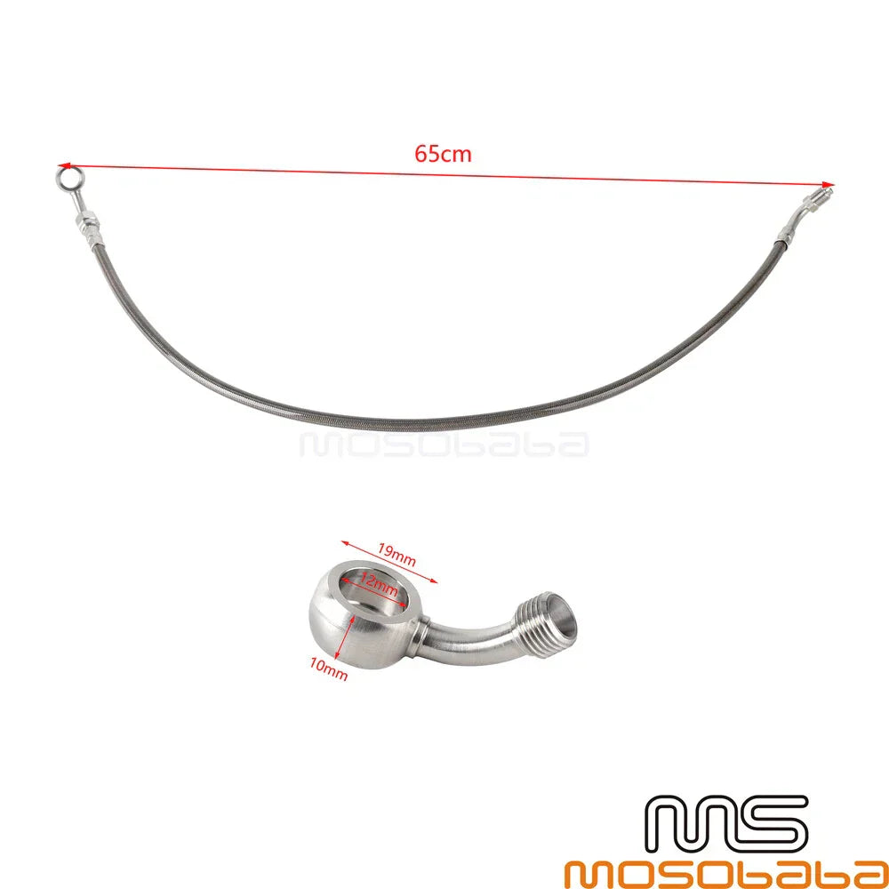 Gray Brake Line for Harley Softail FXBR FLDE FLFB FXFBS FLHC FLSB FXBBS FXBB (2018-2023)