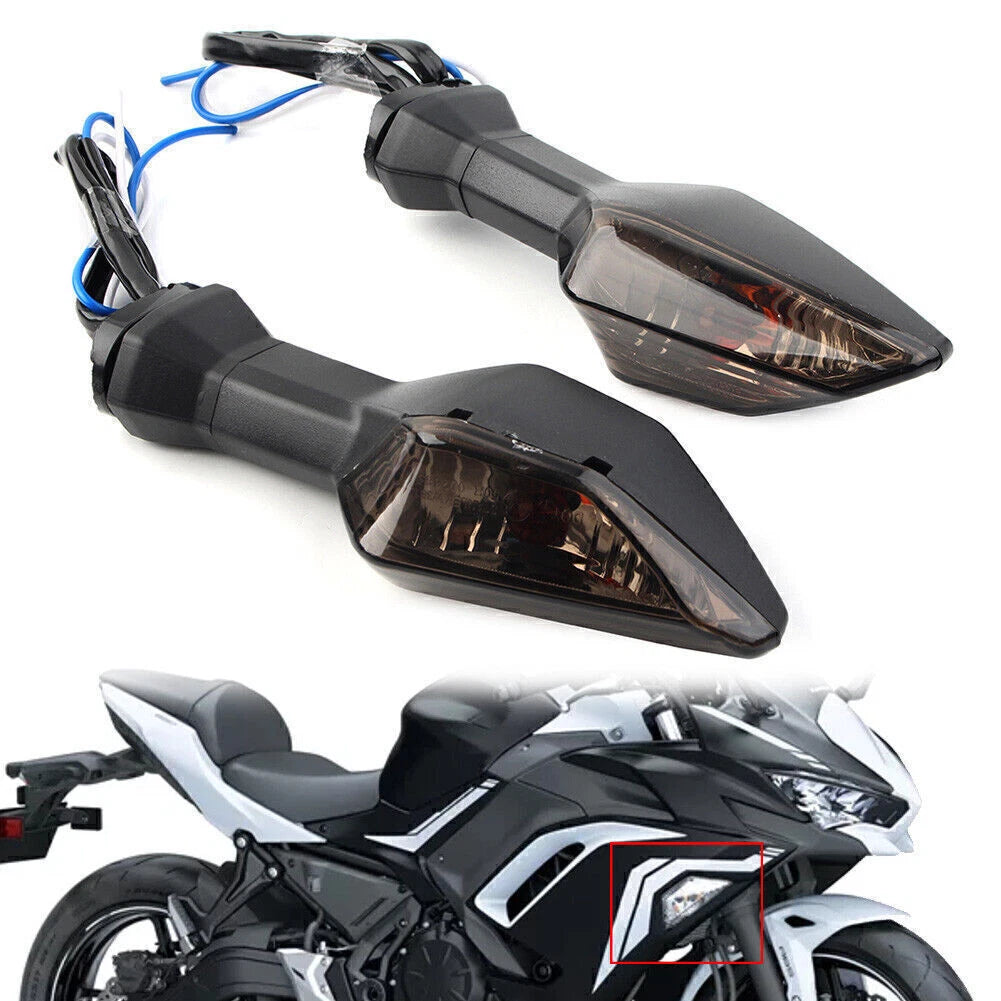 Smoke Rear Turn Signal Indicator Lamp for Kawasaki Ninja 250 300 400 650 1000