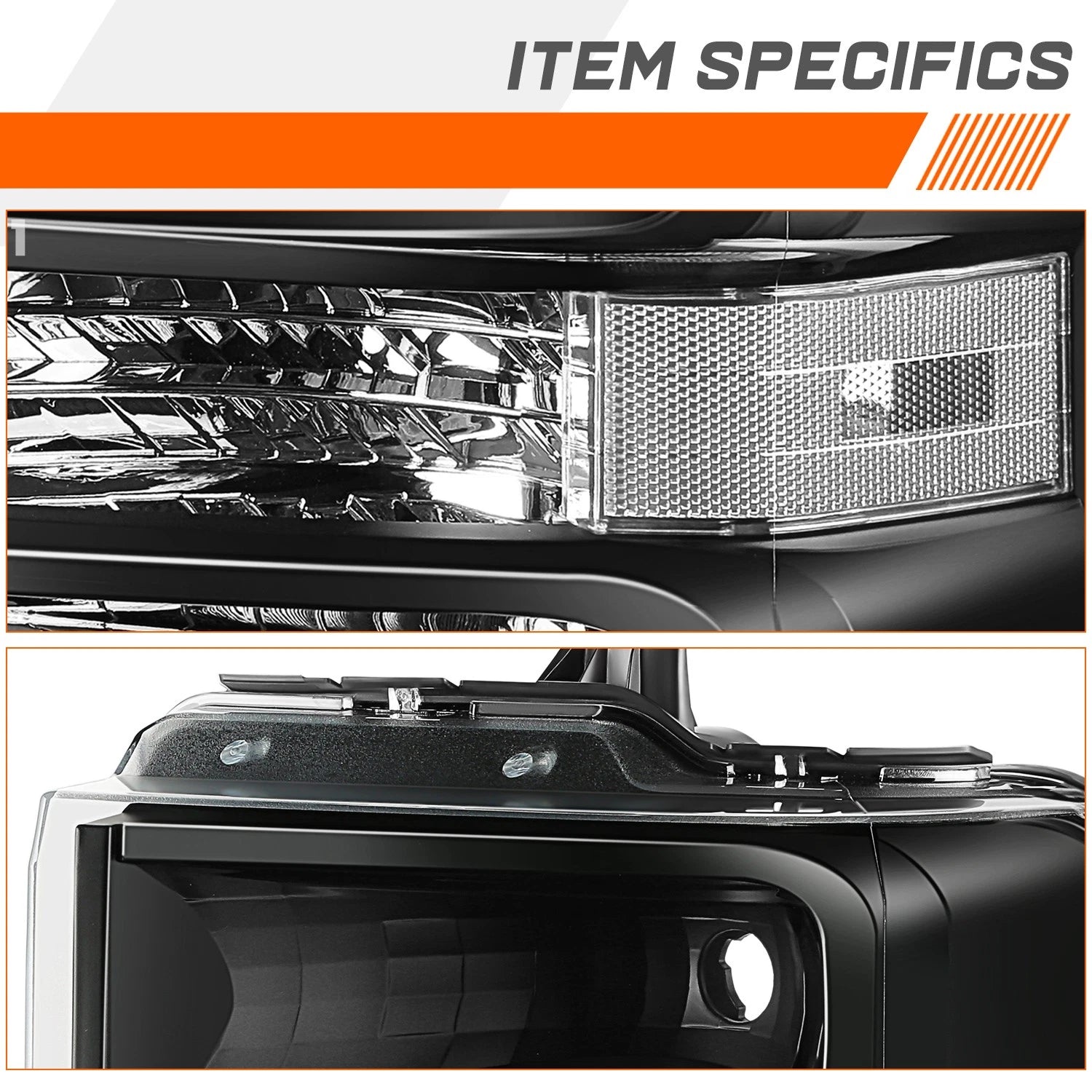 Clear Lens Front Bumper Fog Lights for Highlander (2014–2016)