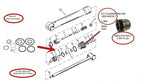 End Cap Trim Cylinder w/ Seals for Mercruiser R/MR/Alpha I Gen II Bravo (N/A)