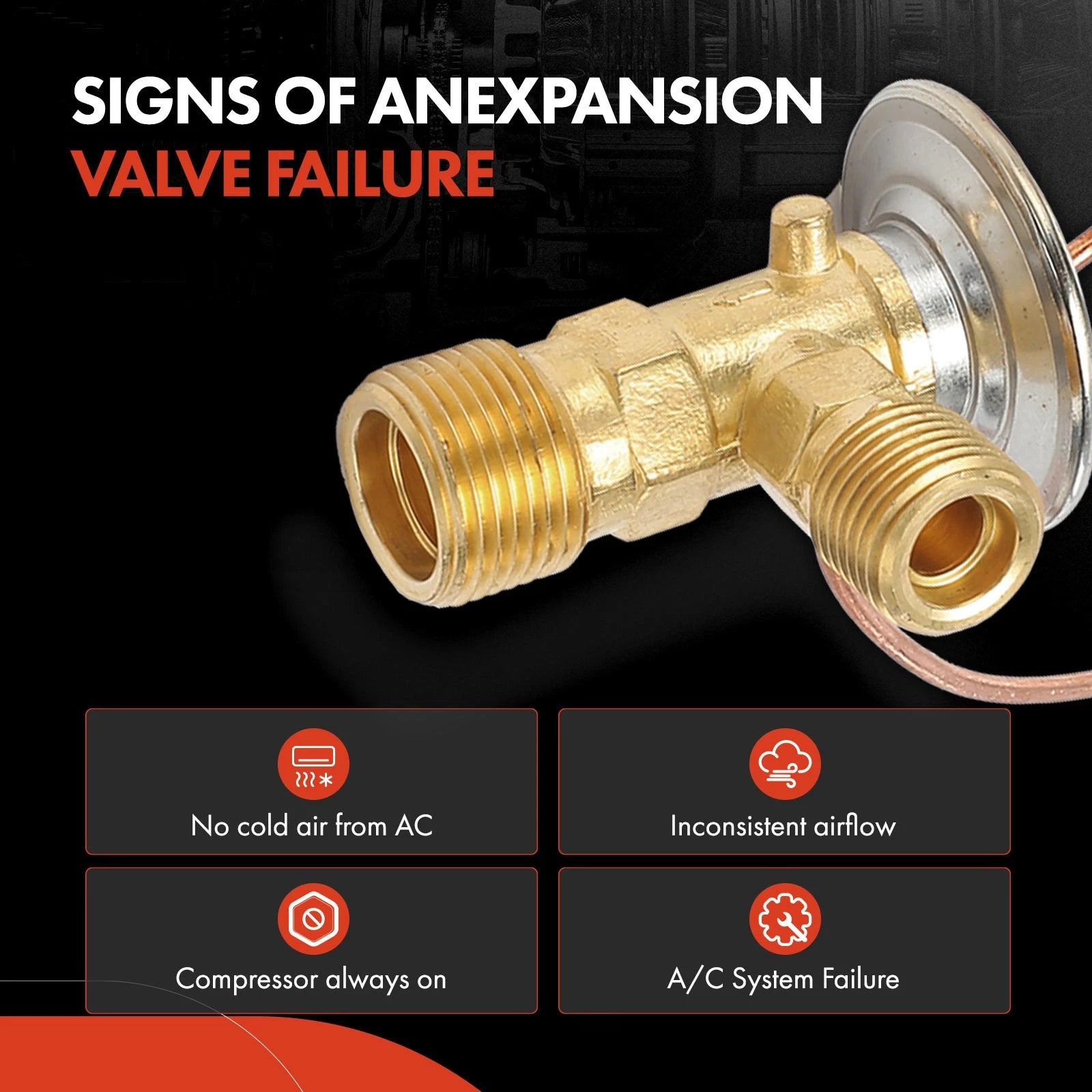 A/C Expansion Valve for Infiniti G20, Nissan 200SX, Altima, D21, Frontier (1995–2002)