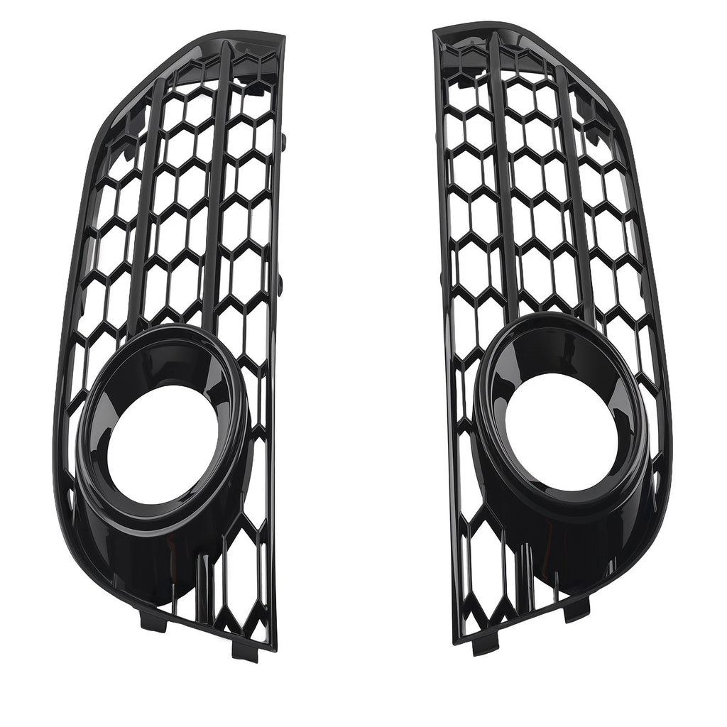 L+R Front Bumper Fog Light Grille for Audi A4 B8 B8.5 Allroad (2010–2015) 8K0807681H