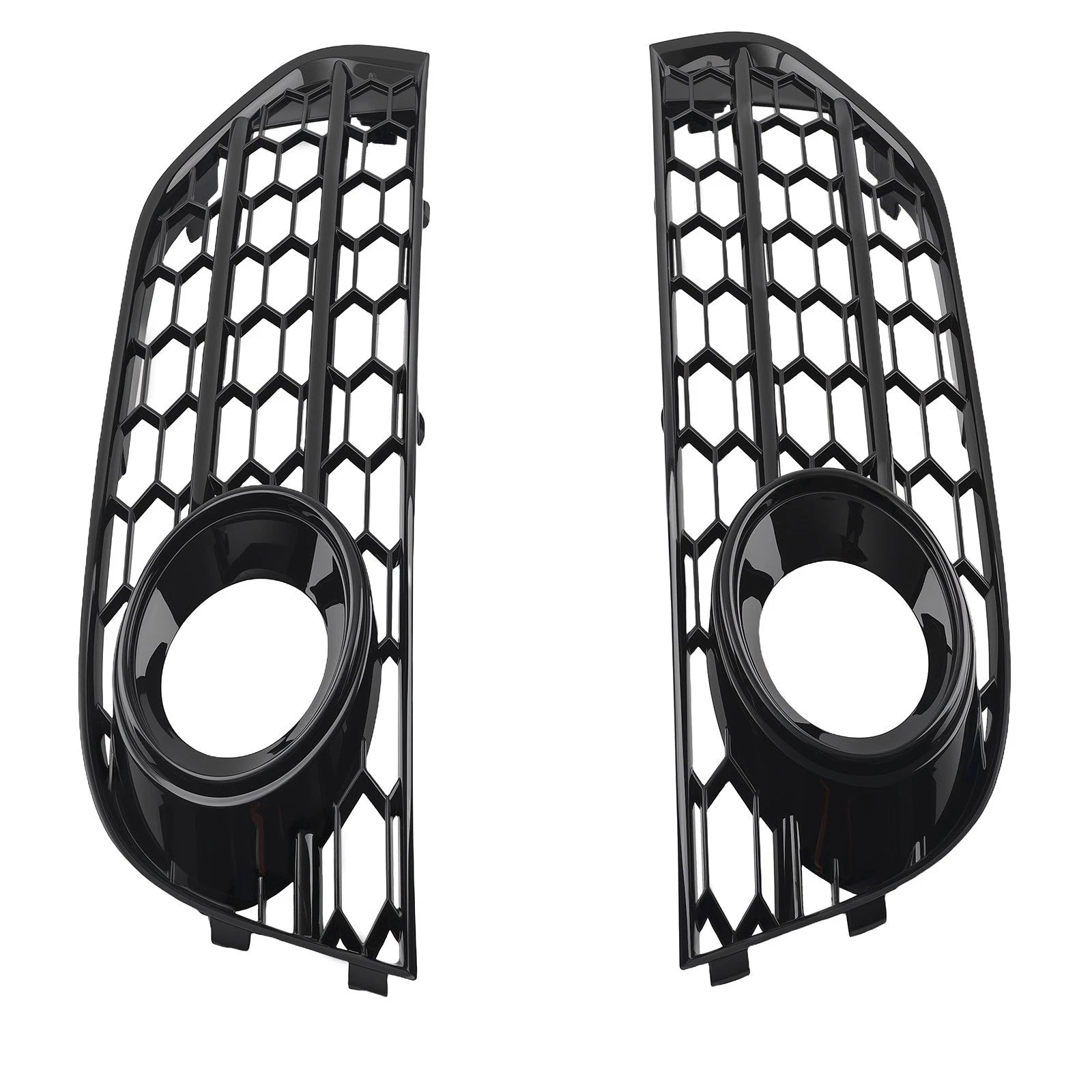 L+R Front Bumper Fog Light Grille for Audi A4 B8 B8.5 Allroad (2010–2015) 8K0807681H