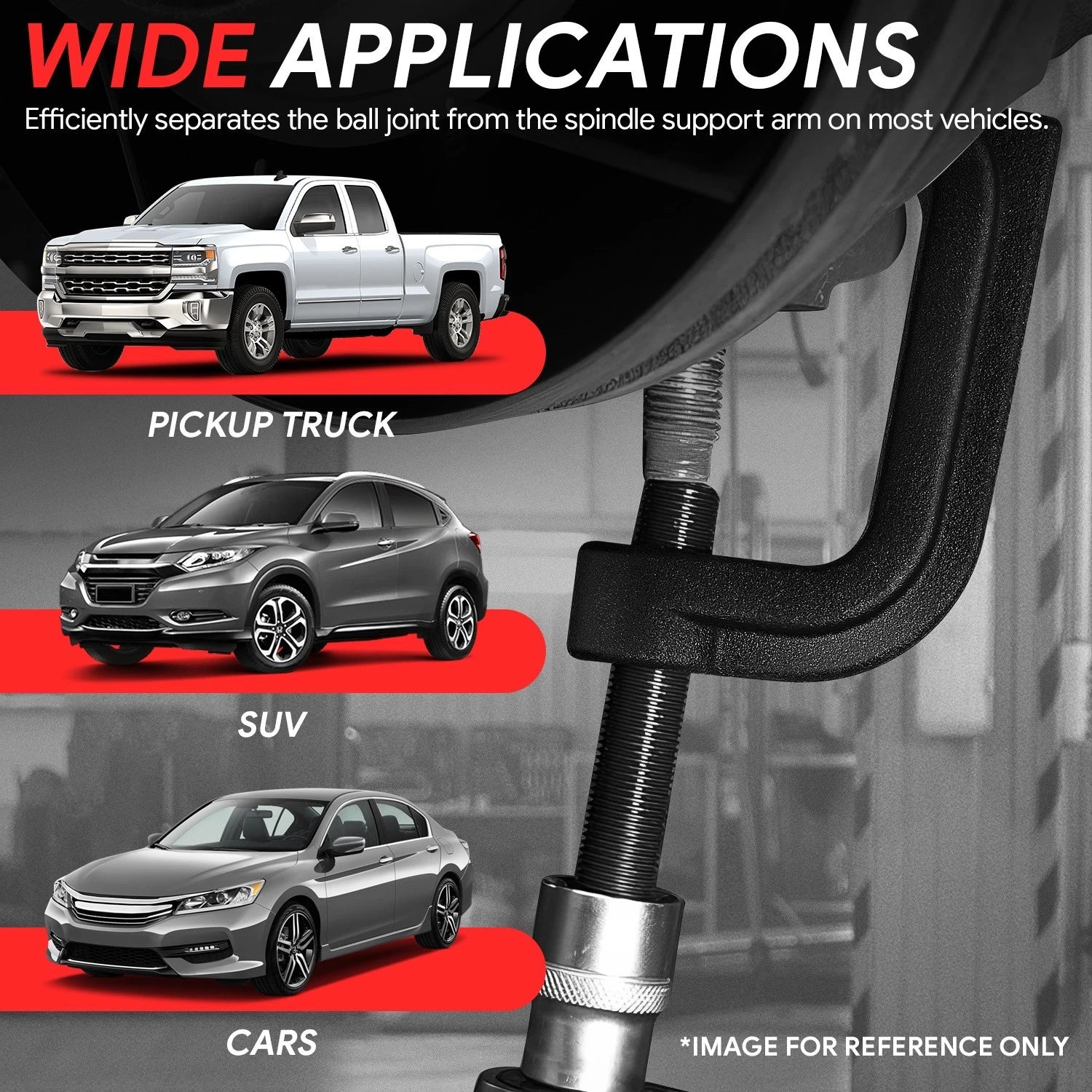 Adjustable Ball and U Joint Service Set for Universal Sedans Trucks SUV