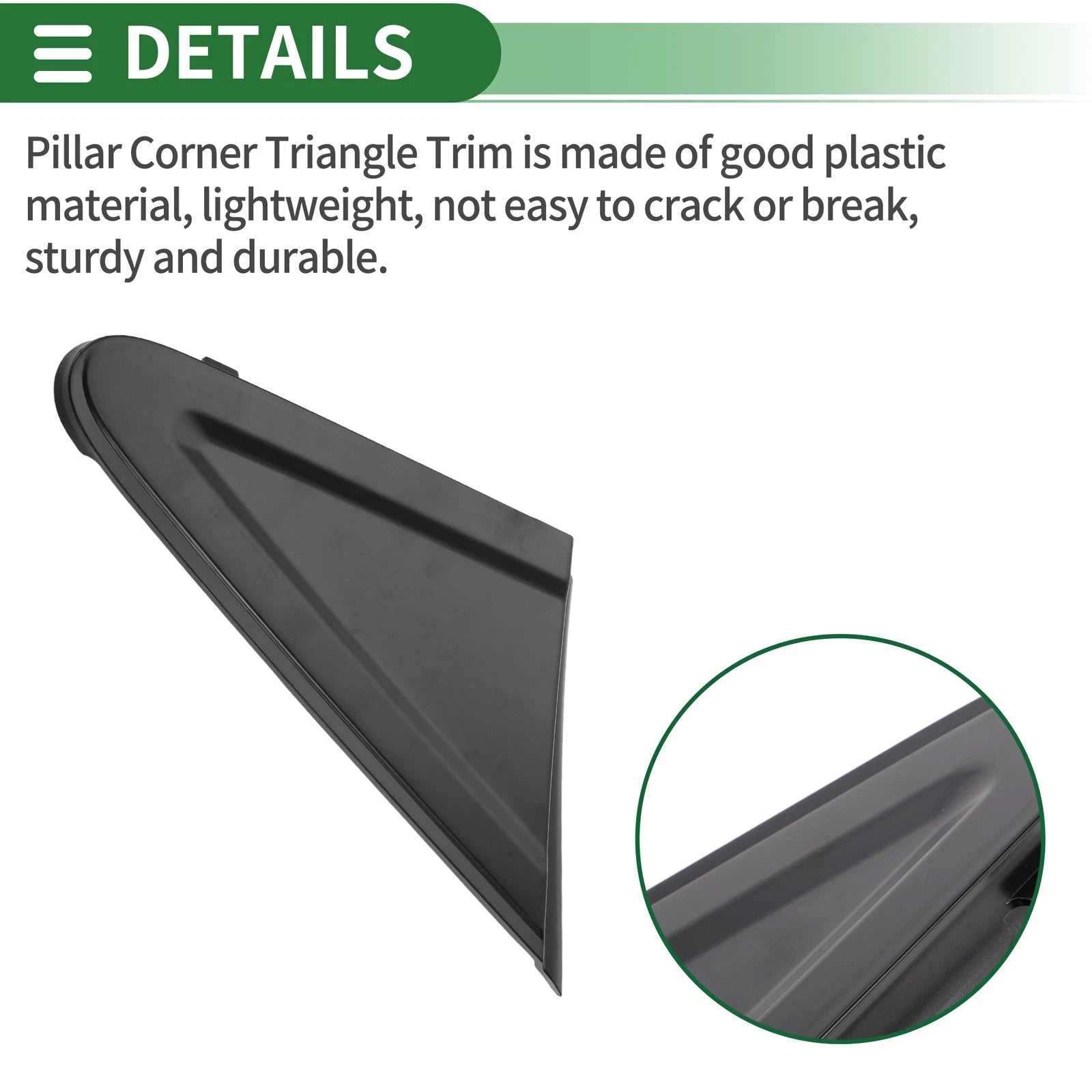 Front Right Side Door Pillar Window Trim for Honda Civic (2012–2015) No. 75490TR0A01