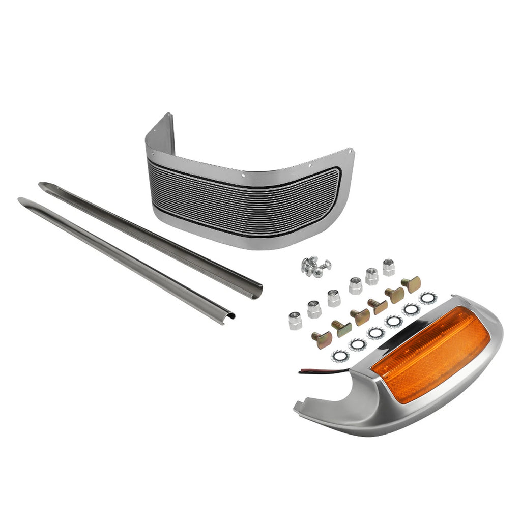 Front Fender Spear Trim Tip Light Skirt for Harley Touring Electra Glide (2014–2023)