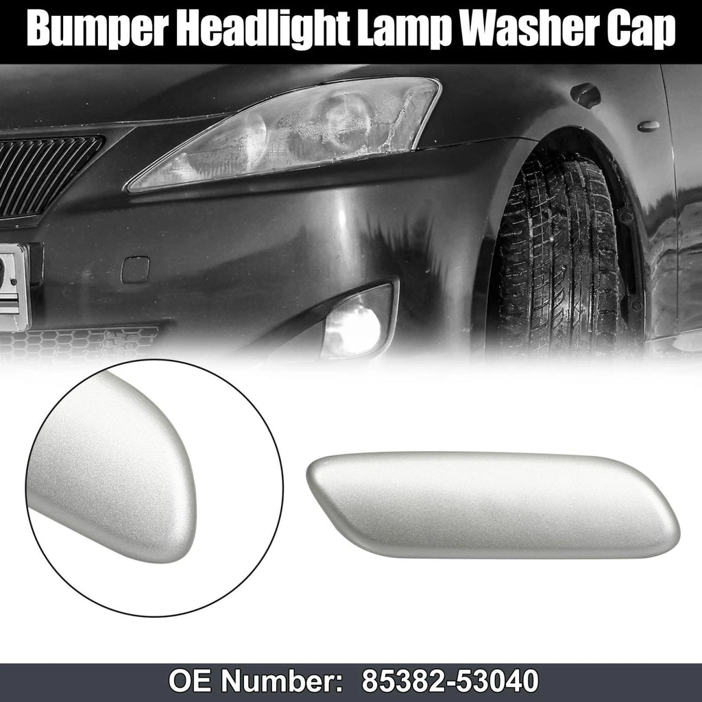 Right Headlight Nozzle Cover for Lexus IS250 IS300 (2006–2008) 85381-53080 Silver Tone