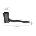 2X Black Chain Wrench Set for Chainsaw Chain Tightening and Removal