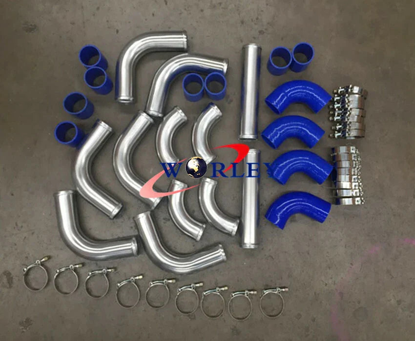 2.25" Aluminum Universal Intercooler Turbo Piping Kit for Cars