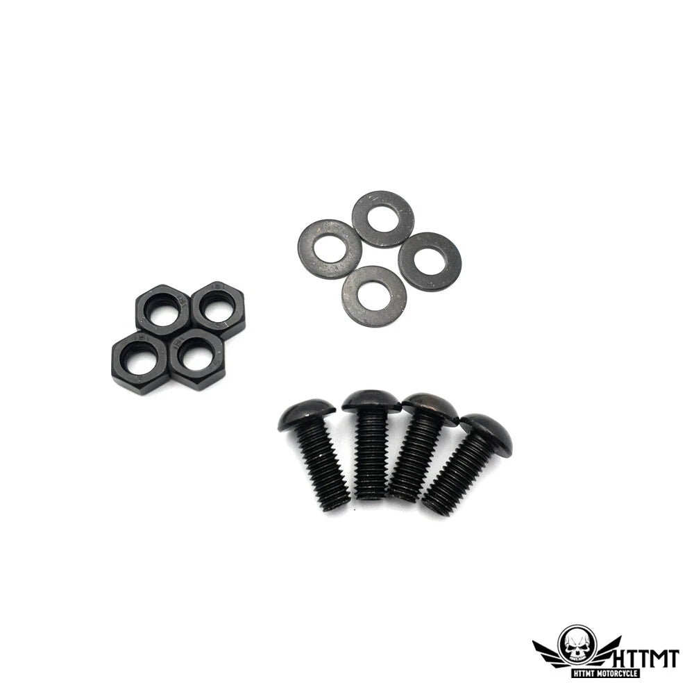 Black Metal License Plate Frame for Motorcycle