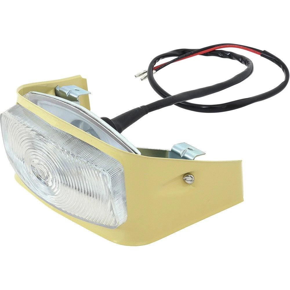 Pair Cream Parking Light Turn Signal Assemblies for 1956 Ford F-100 (1956–1956)