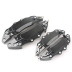 3D Metal Brake Caliper Covers Set of 4 Universal Front & Rear Black