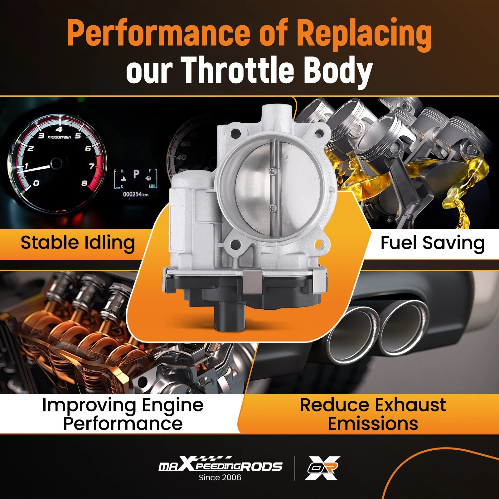Throttle Body for GMC Savana Express 1500, Pontiac G6 (2008–2012)