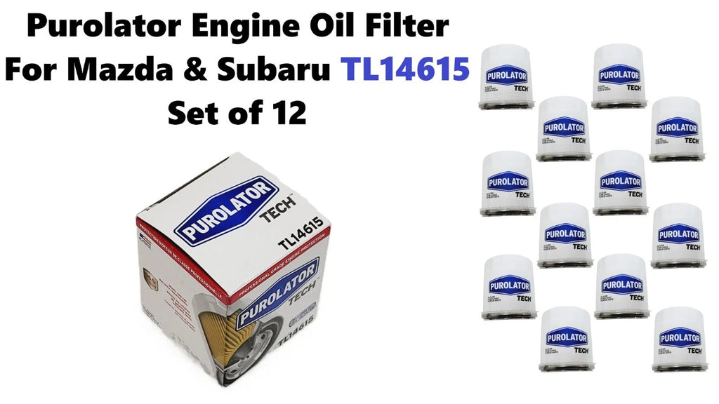Set of 12 Purolator Engine Oil Filters for Mazda Subaru TL14615