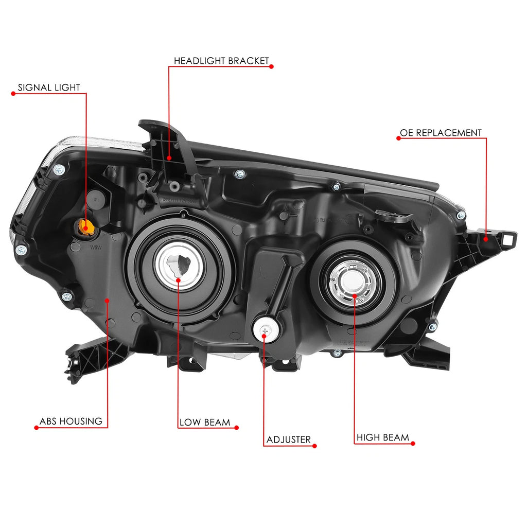 Driver Side Headlight for Toyota 4Runner (2010–2013) OE Style