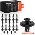 30Pcs 6mm Trim Retainer Clips for Honda Civic Odyssey Prelude 