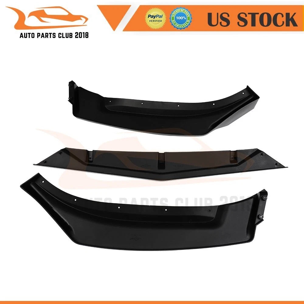 Front Bumper Lip Spoiler for Mazda 3 (2016-2018) Glossy Black