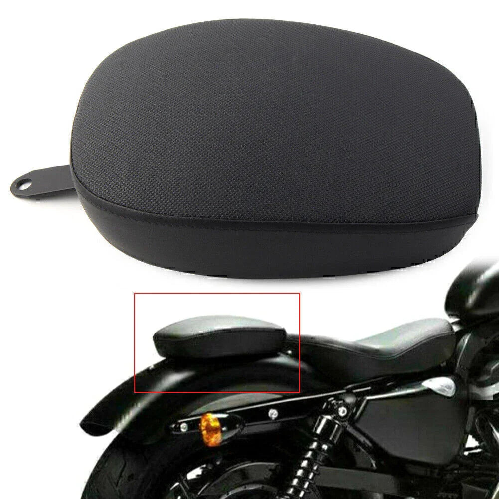 Black Rear Passenger Pillion Pad Seat for Sportster XL1200 883 2014-2016