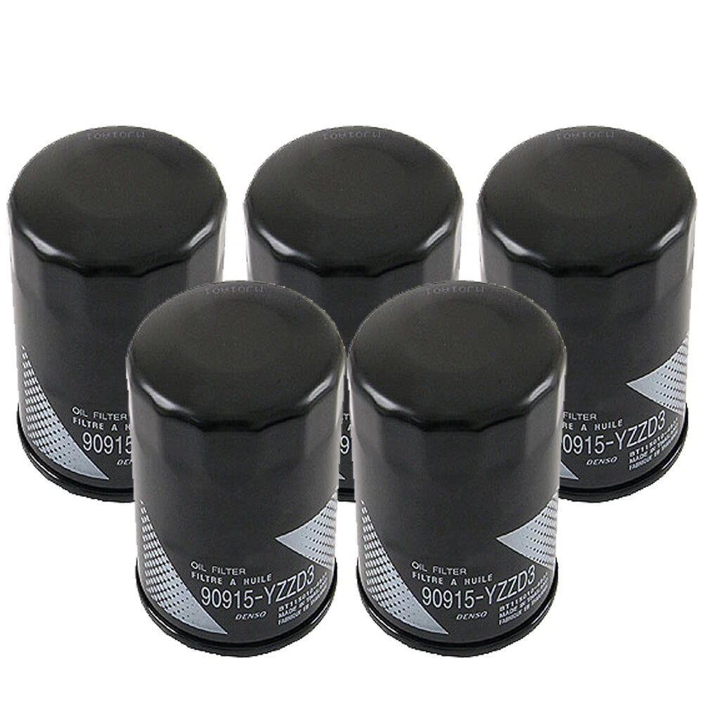 Set of 5 Engine Oil Filters for Lexus Toyota (OEM)
