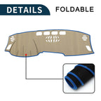 Dashboard Cover Mat for Audi A4 (2017–2020) Sun Protector Pad Black Blue