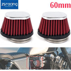 2X 60mm Air Filter Pod Cleaner for Dirt Bike ATV Quad Motorcycle