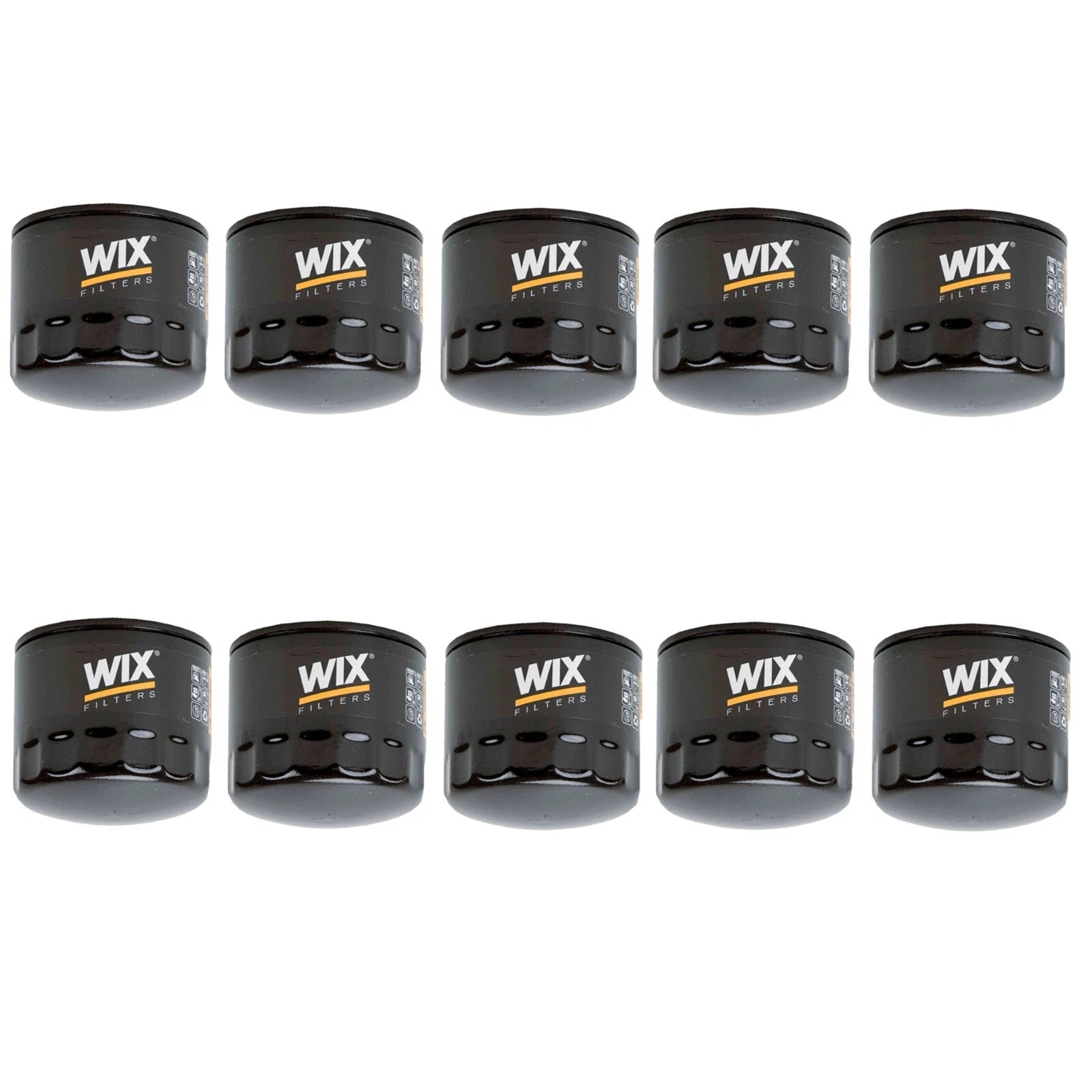 Set of 10 WIX Engine Oil Filters (Spin-On) for Various Makes Models