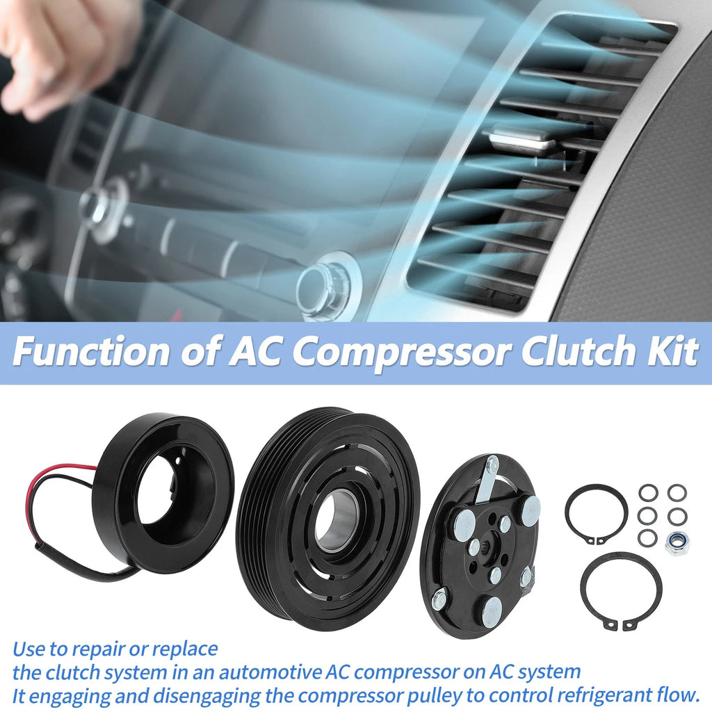 AC Compressor Clutch Kit for Ram 1500 2500 3500 Dodge Dakota (2002–2010)