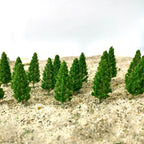 100Pcs 4.8cm Pine Trees for N-Scale Train Railroad Layout